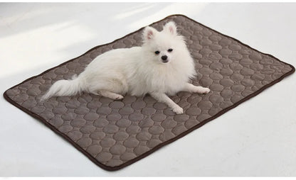 Cooling Dog Bed - Washable, Breathable Mat in 5 Sizes for Small to Large Dogs and Cats