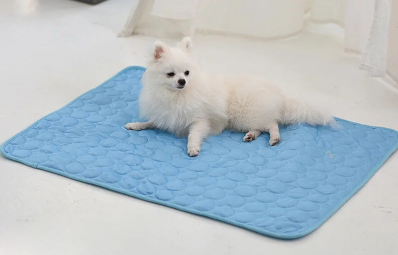 Cooling Dog Bed - Washable, Breathable Mat in 5 Sizes for Small to Large Dogs and Cats