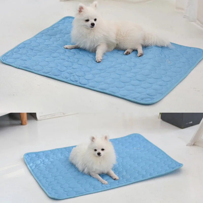 Cooling Dog Bed - Washable, Breathable Mat in 5 Sizes for Small to Large Dogs and Cats