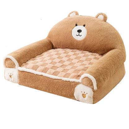 Cozy Winter Pet Bed - Plush Thicken Bed for Small Dogs and Cats