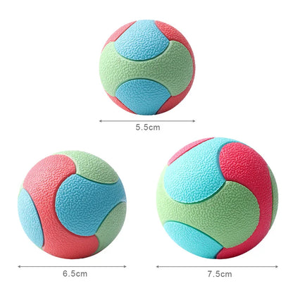 Bite-resistant bouncy ball for dogs of all sizes.